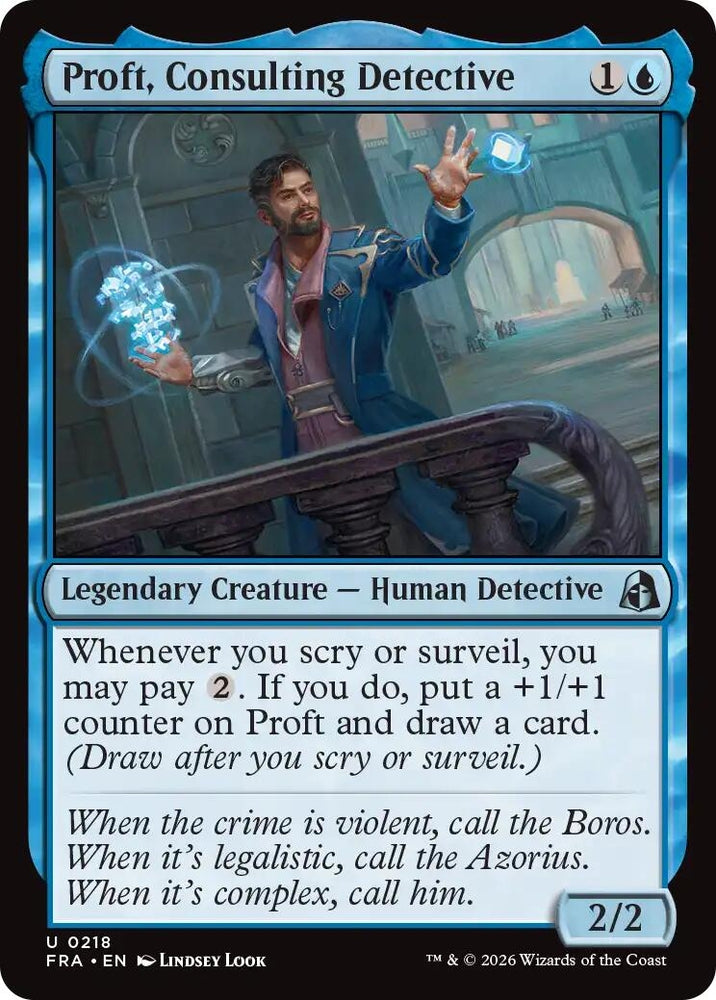 Image for Proft, Consulting Detective (218) (Reality Fracture) (FRA) - Magic: The Gathering