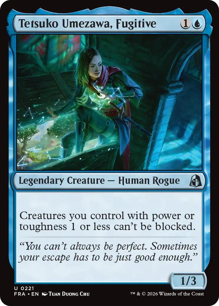 Image for Tetsuko Umezawa, Fugitive (221) (Reality Fracture) (FRA) - Magic: The Gathering