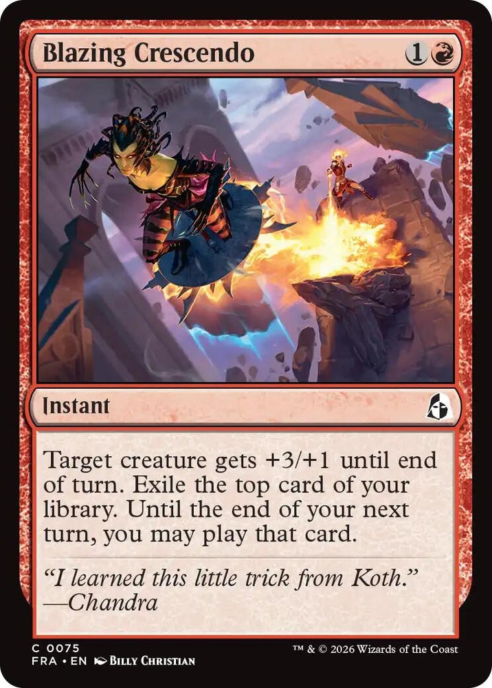 Image for Blazing Crescendo (75) (Reality Fracture) (FRA) - Magic: The Gathering