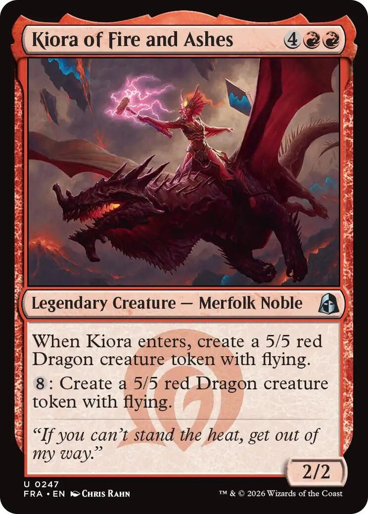 Image for Kiora of Fire and Ashes (247) (Reality Fracture) (FRA) - Magic: The Gathering