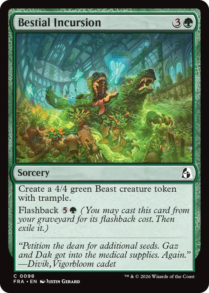 Image for Bestial Incursion (98) (Reality Fracture) (FRA) - Magic: The Gathering