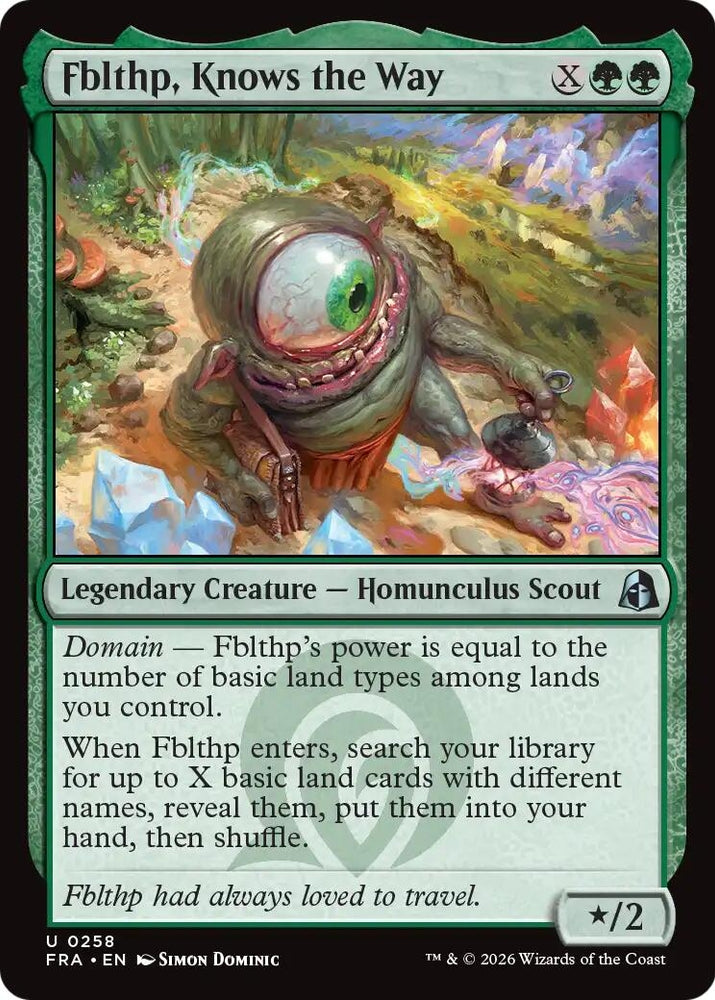 Image for Fblthp, Knows the Way (258) (Reality Fracture) (FRA) - Magic: The Gathering