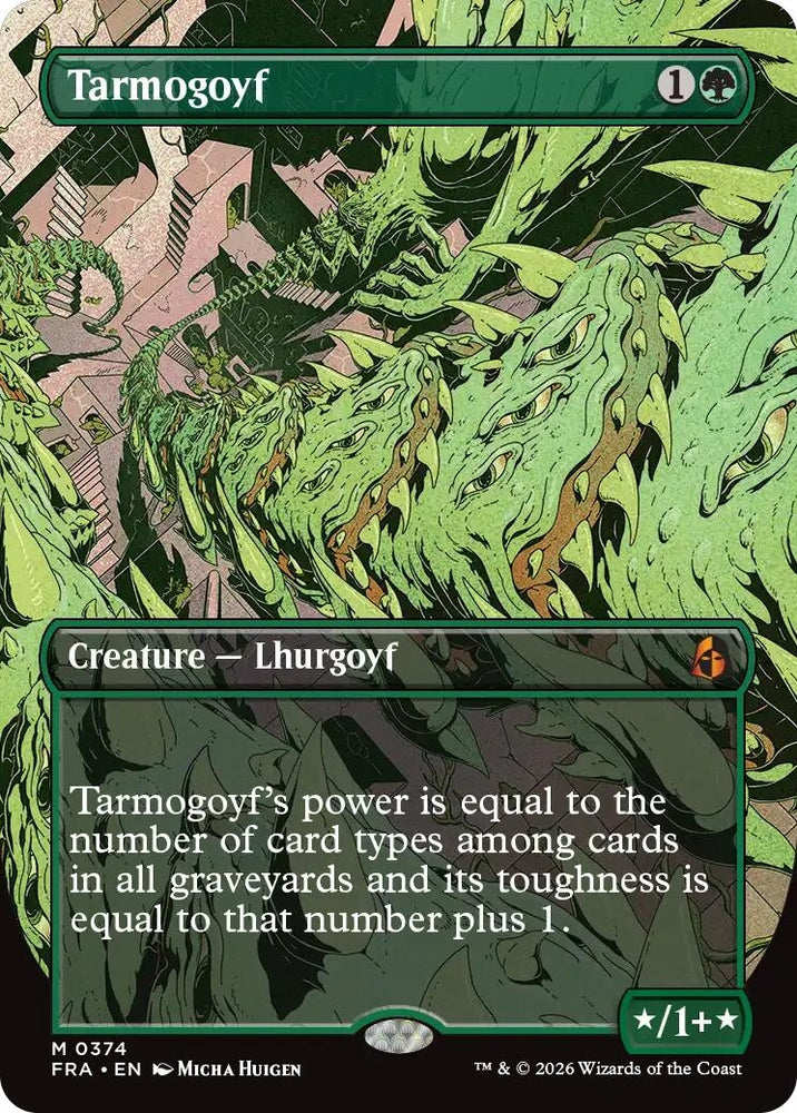 Image for Tarmogoyf (Borderless) (374) (Reality Fracture) (FRA) - Magic: The Gathering