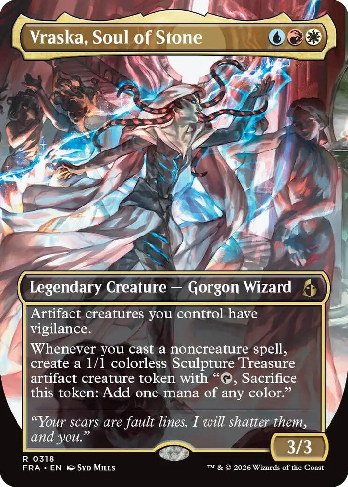 Image for Vraska, Soul of Stone (Borderless) (318) (Reality Fracture) (FRA) - Magic: The Gathering