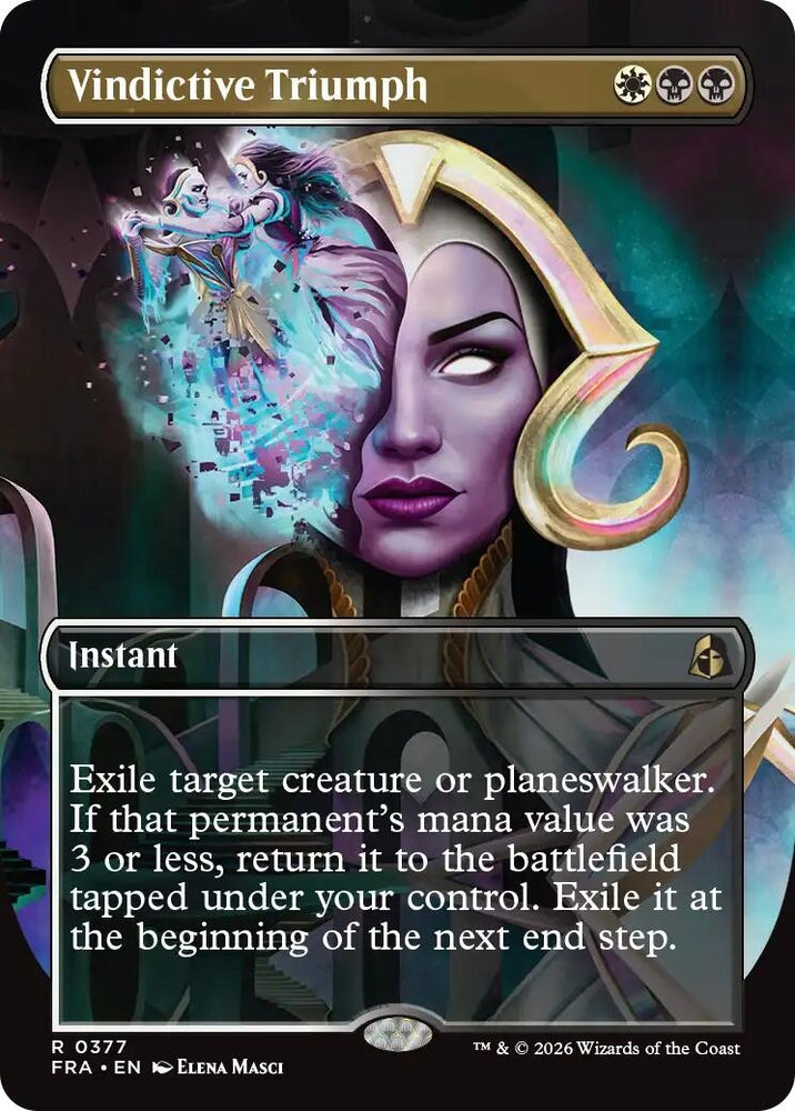 Image for Vindictive Triumph (Borderless) (377) (Reality Fracture) (FRA) - Magic: The Gathering