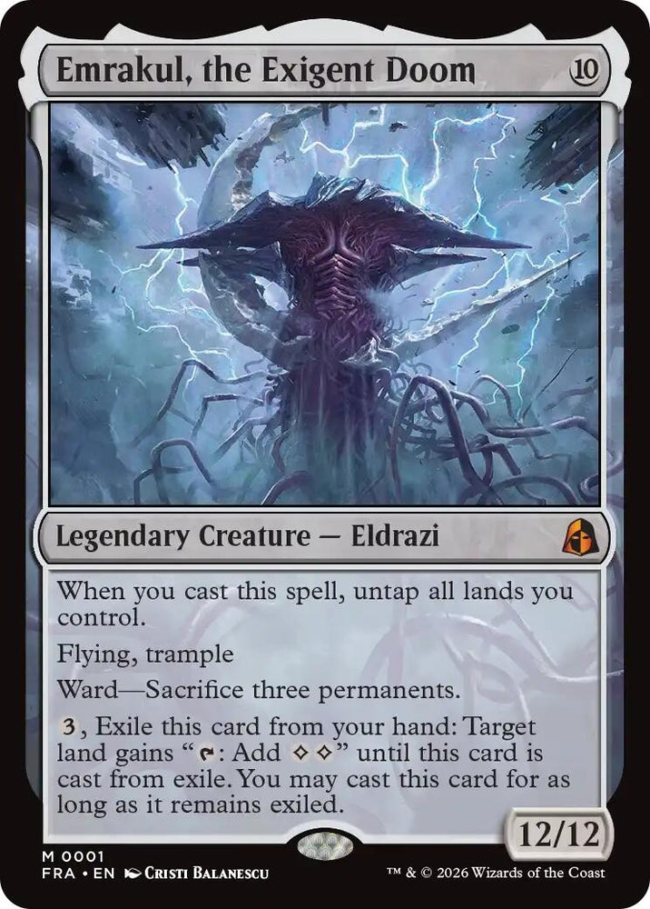 Image for Emrakul, the Exigent Doom (1) (Reality Fracture) (FRA) - Magic: The Gathering