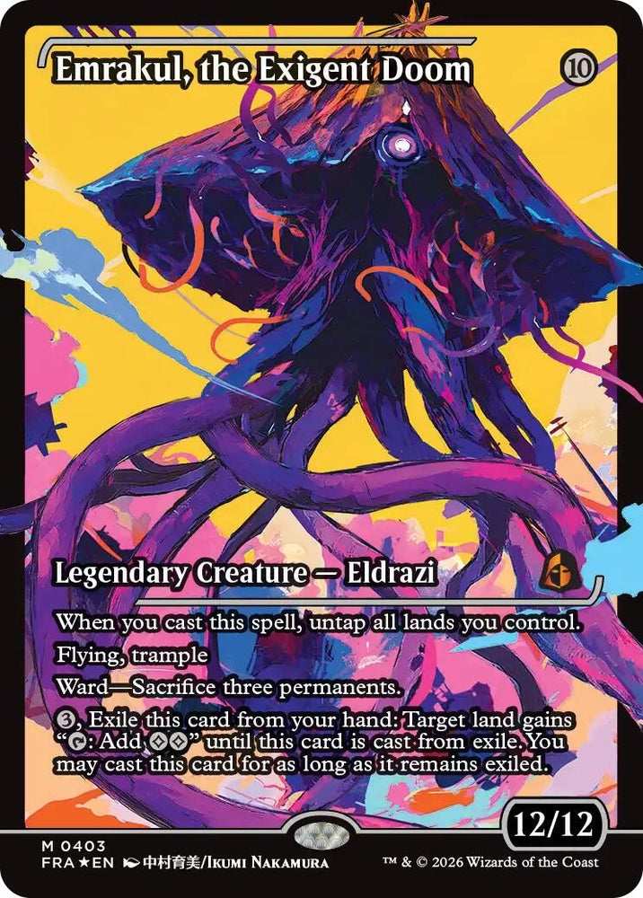 Image for Emrakul, the Exigent Doom (Showcase) (403) (Reality Fracture) (FRA) - Magic: The Gathering