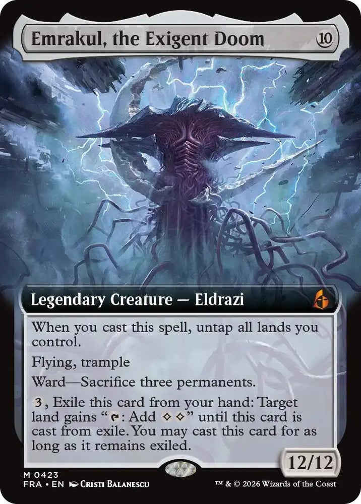 Image for Emrakul, the Exigent Doom (Extended Art) (423) (Reality Fracture) (FRA) - Magic: The Gathering