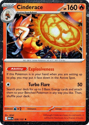 Image for Cinderace - 028/132 (Cosmos Holo) (028/132) (Blister Exclusives) (BLE) - Pokemon