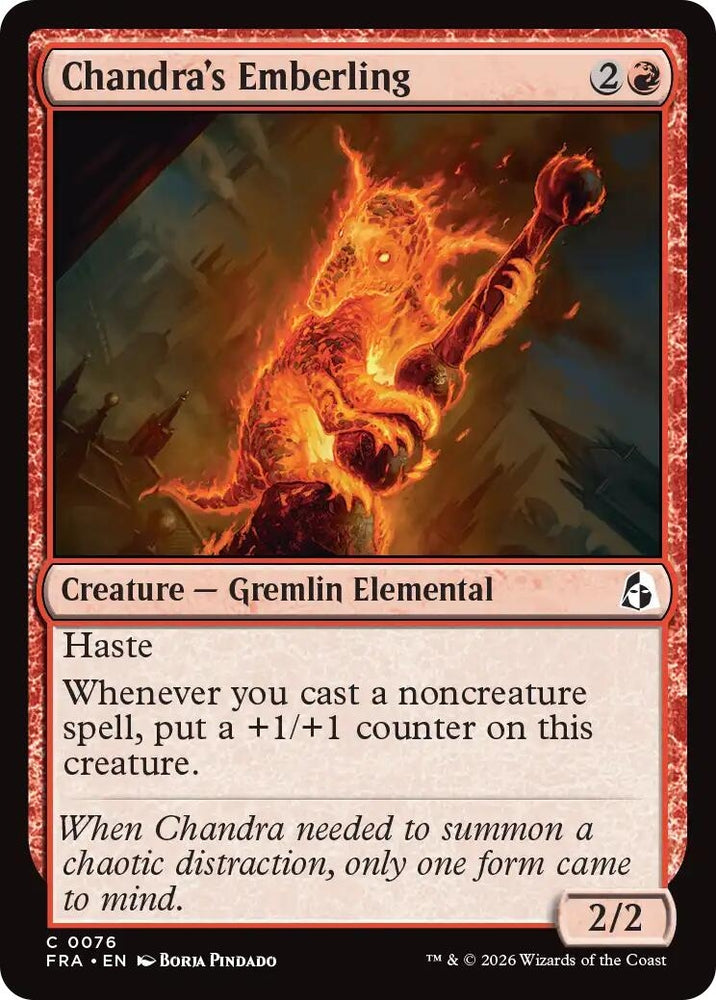 Image for Chandra's Emberling (76) (Reality Fracture) (FRA) - Magic: The Gathering