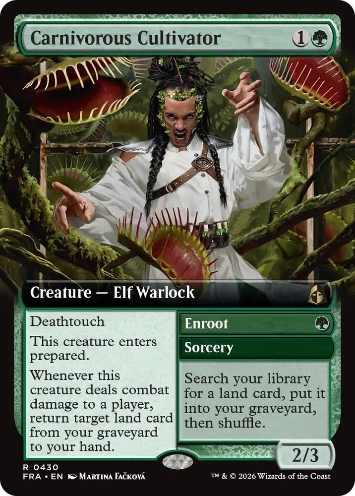 Image for Carnivorous Cultivator (Extended Art) (430) (Reality Fracture) (FRA) - Magic: The Gathering