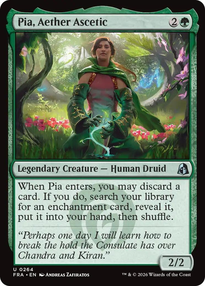 Image for Pia, Aether Ascetic (264) (Reality Fracture) (FRA) - Magic: The Gathering