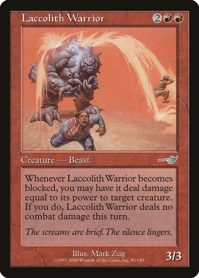 Image for Laccolith Warrior (90) [Nemesis]