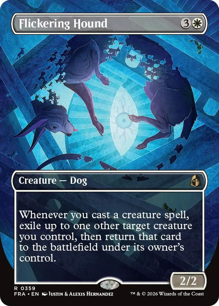 Image for Flickering Hound (Borderless) (359) (Reality Fracture) (FRA) - Magic: The Gathering