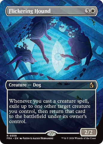 Image for Flickering Hound (Borderless) (359) (Reality Fracture) (FRA) - Magic: The Gathering