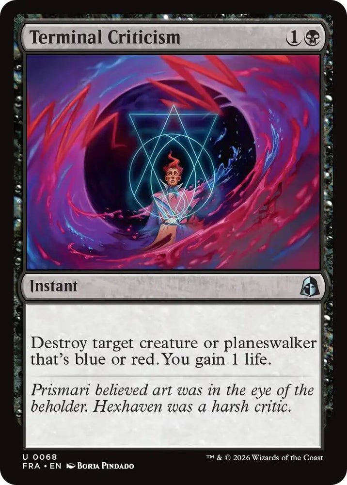 Image for Terminal Criticism (68) (Reality Fracture) (FRA) - Magic: The Gathering