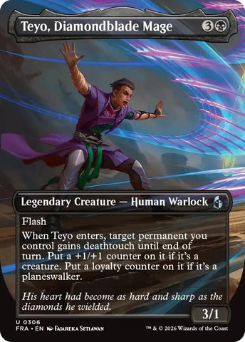 Image for Teyo, Diamondblade Mage (Borderless) (306) (Reality Fracture) (FRA) - Magic: The Gathering