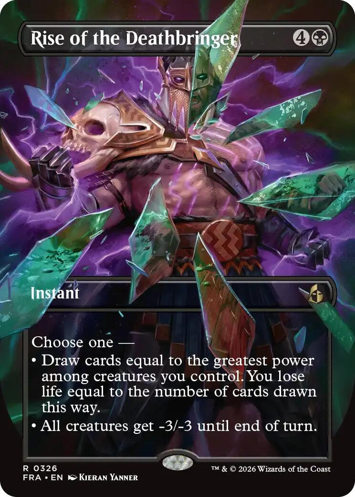 Image for Rise of the Deathbringer (Borderless) (326) (Reality Fracture) (FRA) - Magic: The Gathering