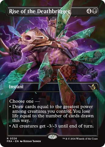 Image for Rise of the Deathbringer (Borderless) (326) (Reality Fracture) (FRA) - Magic: The Gathering