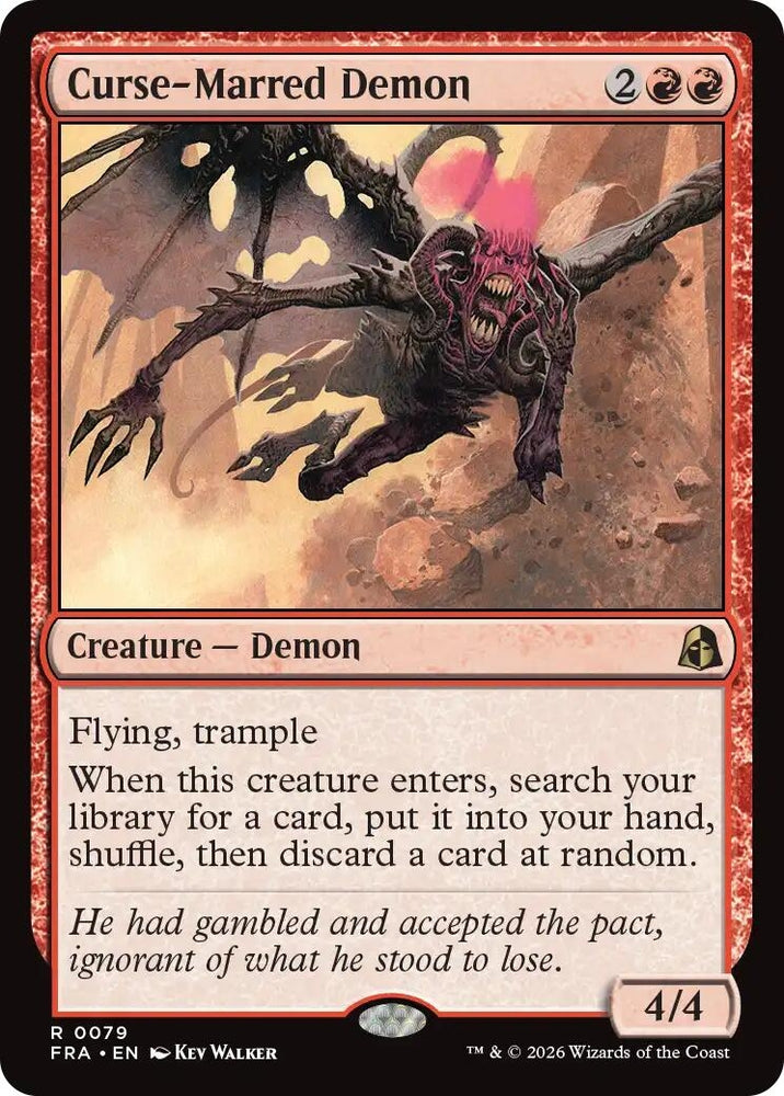 Image for Curse-Marred Demon (79) (Reality Fracture) (FRA) - Magic: The Gathering