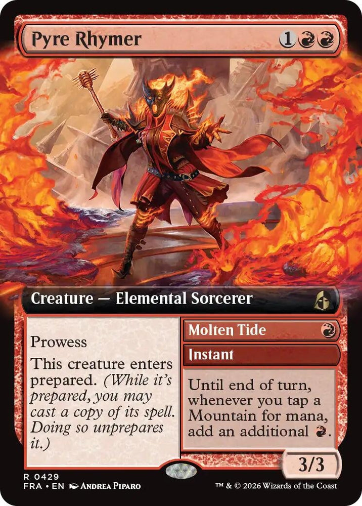 Image for Pyre Rhymer (Extended Art) (429) (Reality Fracture) (FRA) - Magic: The Gathering