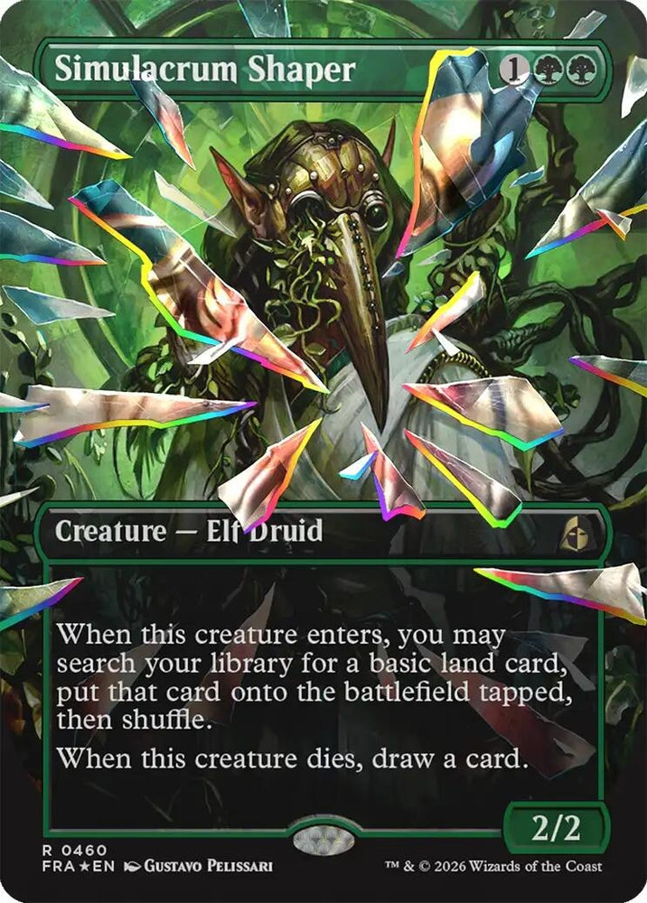 Image for Simulacrum Shaper (Borderless) (Facet Foil) (460) (Reality Fracture) (FRA) - Magic: The Gathering