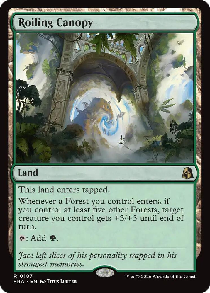 Image for Roiling Canopy (187) (Reality Fracture) (FRA) - Magic: The Gathering