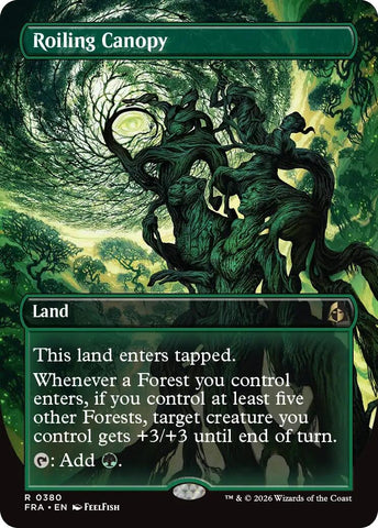 Image for Roiling Canopy (Borderless) (380) (Reality Fracture) (FRA) - Magic: The Gathering