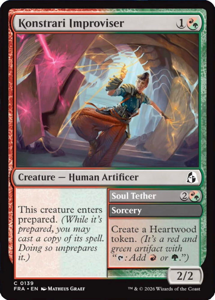 Image for Konstrari Improviser (139) (Reality Fracture) (FRA) - Magic: The Gathering