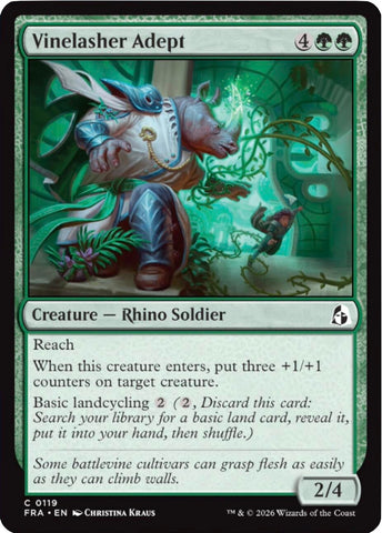 Image for Vinelasher Adept (119) (Reality Fracture) (FRA) - Magic: The Gathering
