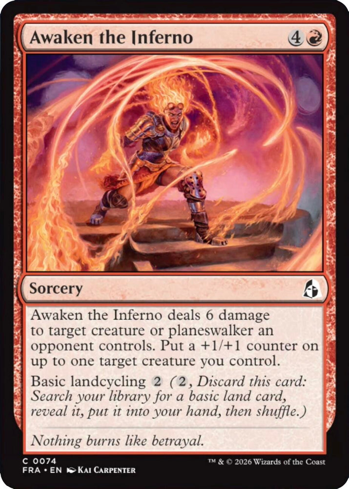 Image for Awaken the Inferno (74) (Reality Fracture) (FRA) - Magic: The Gathering