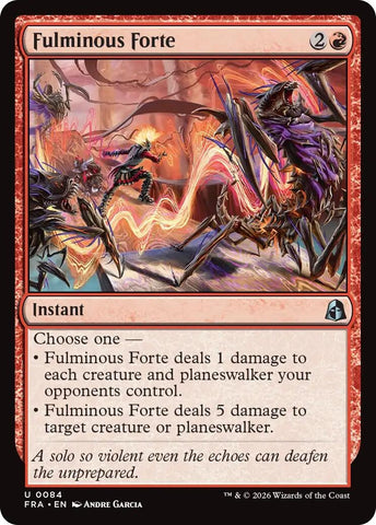 Image for Fulminous Forte (84) (Reality Fracture) (FRA) - Magic: The Gathering