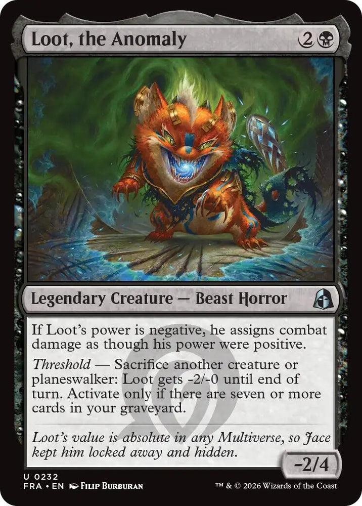 Image for Loot, the Anomaly (232) (Reality Fracture) (FRA) - Magic: The Gathering