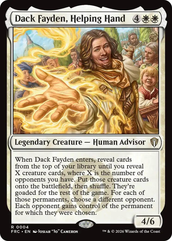 Image for Dack Fayden, Helping Hand (4) (Commander: Reality Fracture) (FRC) - Magic: The Gathering