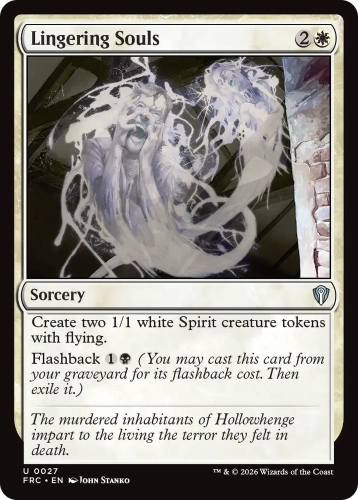 Image for Lingering Souls (27) (Commander: Reality Fracture) (FRC) - Magic: The Gathering