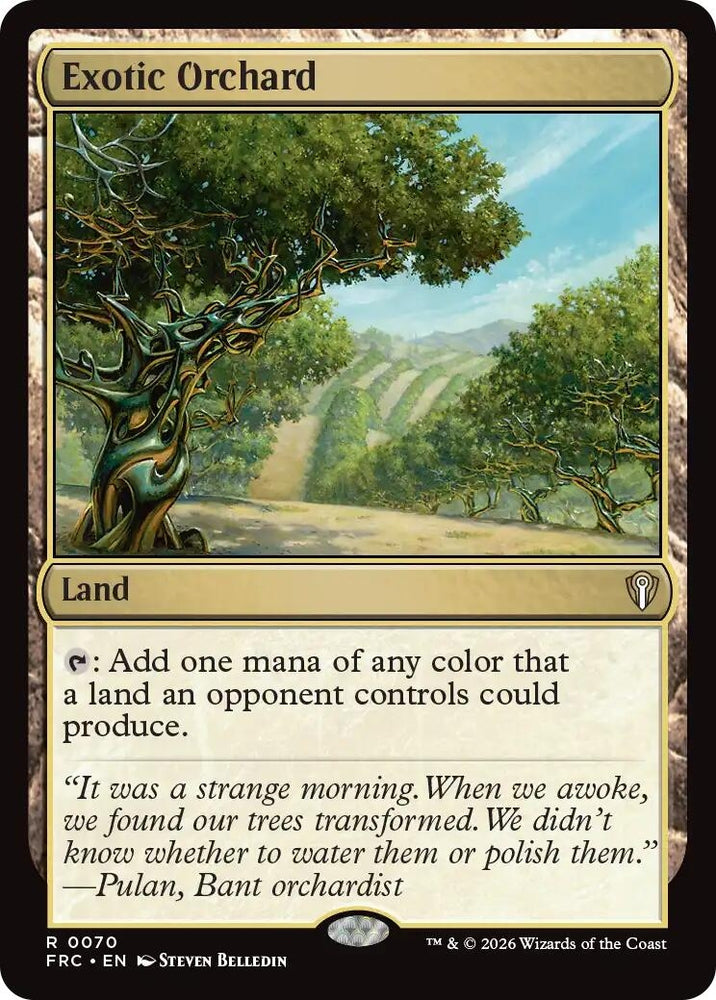 Image for Exotic Orchard (70) (Commander: Reality Fracture) (FRC) - Magic: The Gathering