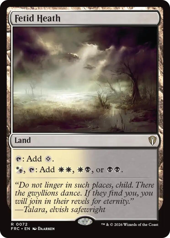 Image for Fetid Heath (72) (Commander: Reality Fracture) (FRC) - Magic: The Gathering