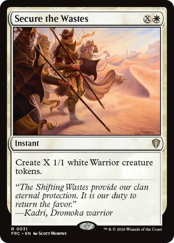 Image for Secure the Wastes (31) (Commander: Reality Fracture) (FRC) - Magic: The Gathering