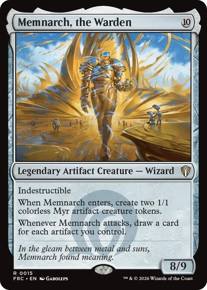 Image for Memnarch, the Warden (15) (Commander: Reality Fracture) (FRC) - Magic: The Gathering
