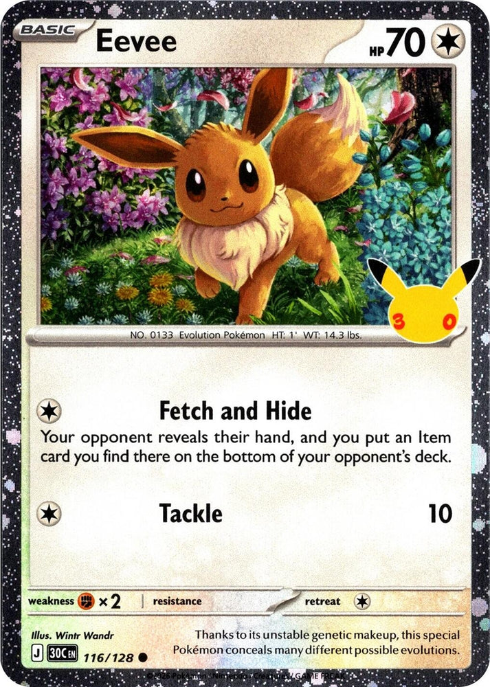 Image for Eevee - 116/128 (30th Celebration) (116/128) (Blister Exclusives) (BLE) - Pokemon
