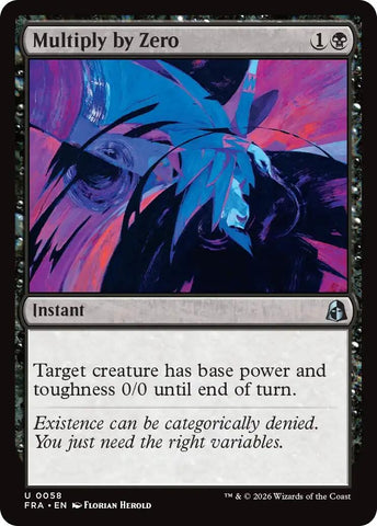 Image for Multiply by Zero (58) (Reality Fracture) (FRA) - Magic: The Gathering