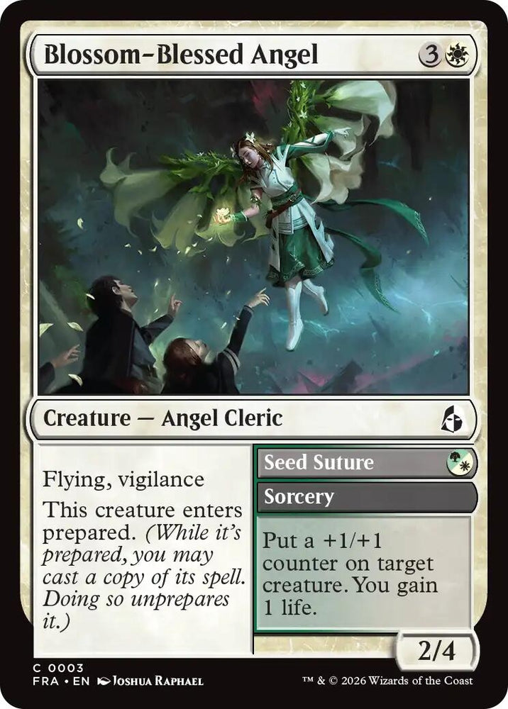Image for Blossom-Blessed Angel (3) (Reality Fracture) (FRA) - Magic: The Gathering