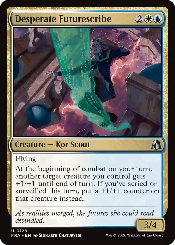 Image for Desperate Futurescribe (129) (Reality Fracture) (FRA) - Magic: The Gathering