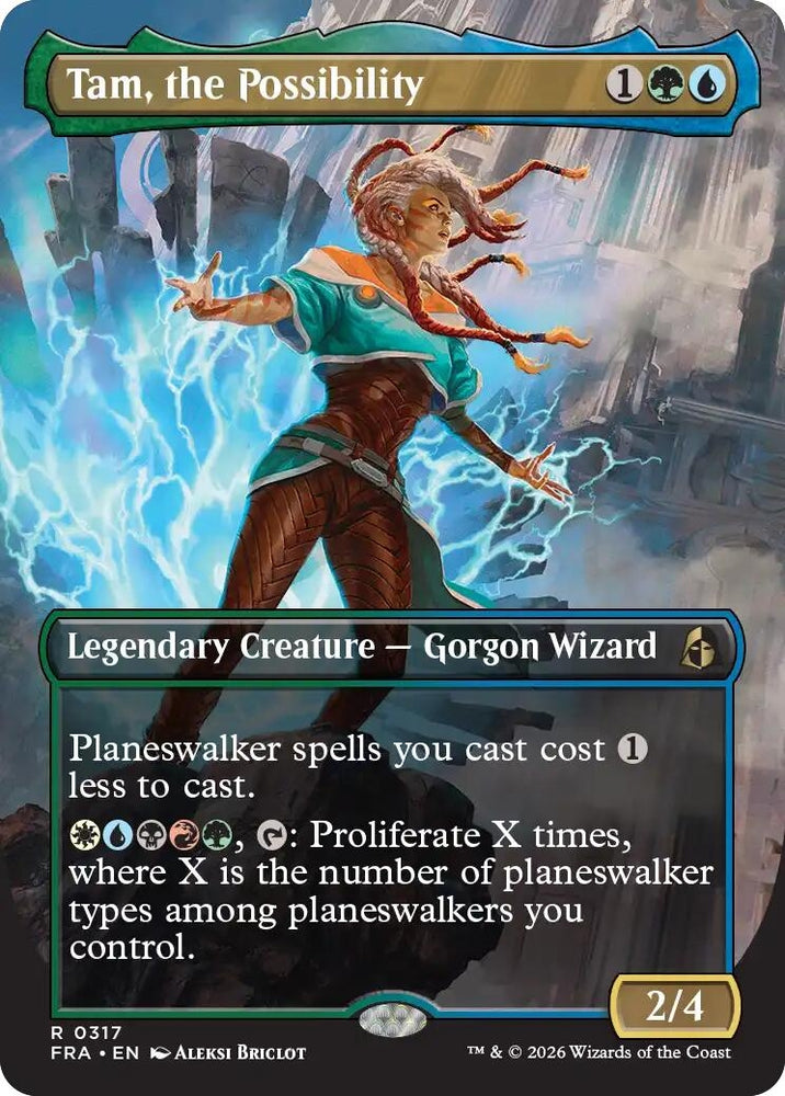 Image for Tam, the Possibility (Borderless) (317) (Reality Fracture) (FRA) - Magic: The Gathering