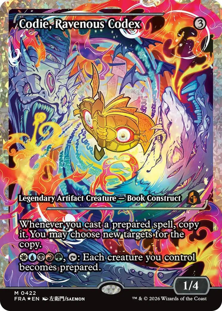 Image for Codie, Ravenous Codex (Showcase) (Fracture Foil) (422) (Reality Fracture) (FRA) - Magic: The Gathering