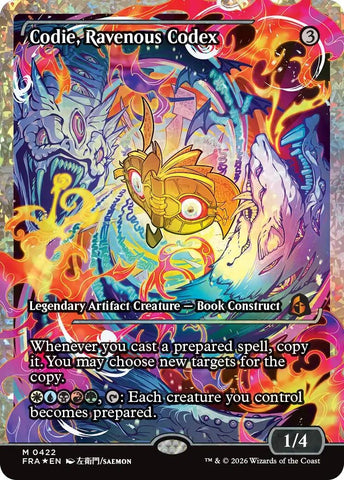 Image for Codie, Ravenous Codex (Showcase) (Fracture Foil) (422) (Reality Fracture) (FRA) - Magic: The Gathering