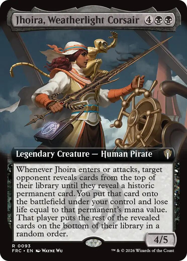 Image for Jhoira, Weatherlight Corsair (Extended Art) (93) (Commander: Reality Fracture) (FRC) - Magic: The Gathering