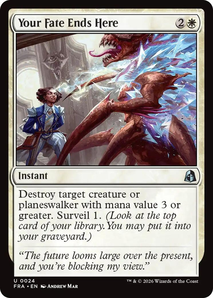 Image for Your Fate Ends Here (24) (Reality Fracture) (FRA) - Magic: The Gathering