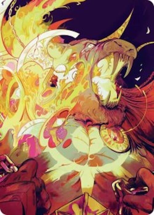 Image for Ajani's Anguish Art Card (48) (Art Series: Reality Fracture) (ASFRA) - Magic: The Gathering