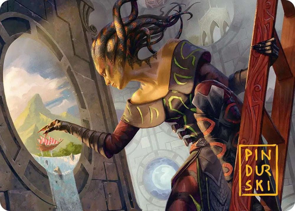 Image for Something Worth Saving Art Card (Gold-Stamped Signature) (22) (Art Series: Reality Fracture) (ASFRA) - Magic: The Gathering